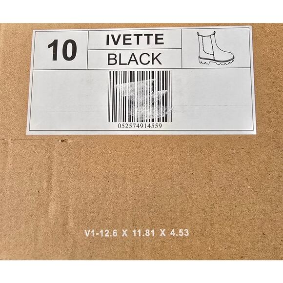 Journee Collection Women's Ivette Pull On Block Heel Booties Black- Size 10 - Picture 5 of 5